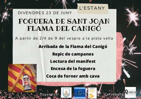 FOGUERA DE SANT JOAN I FLAMA DEL CANIGÓ
