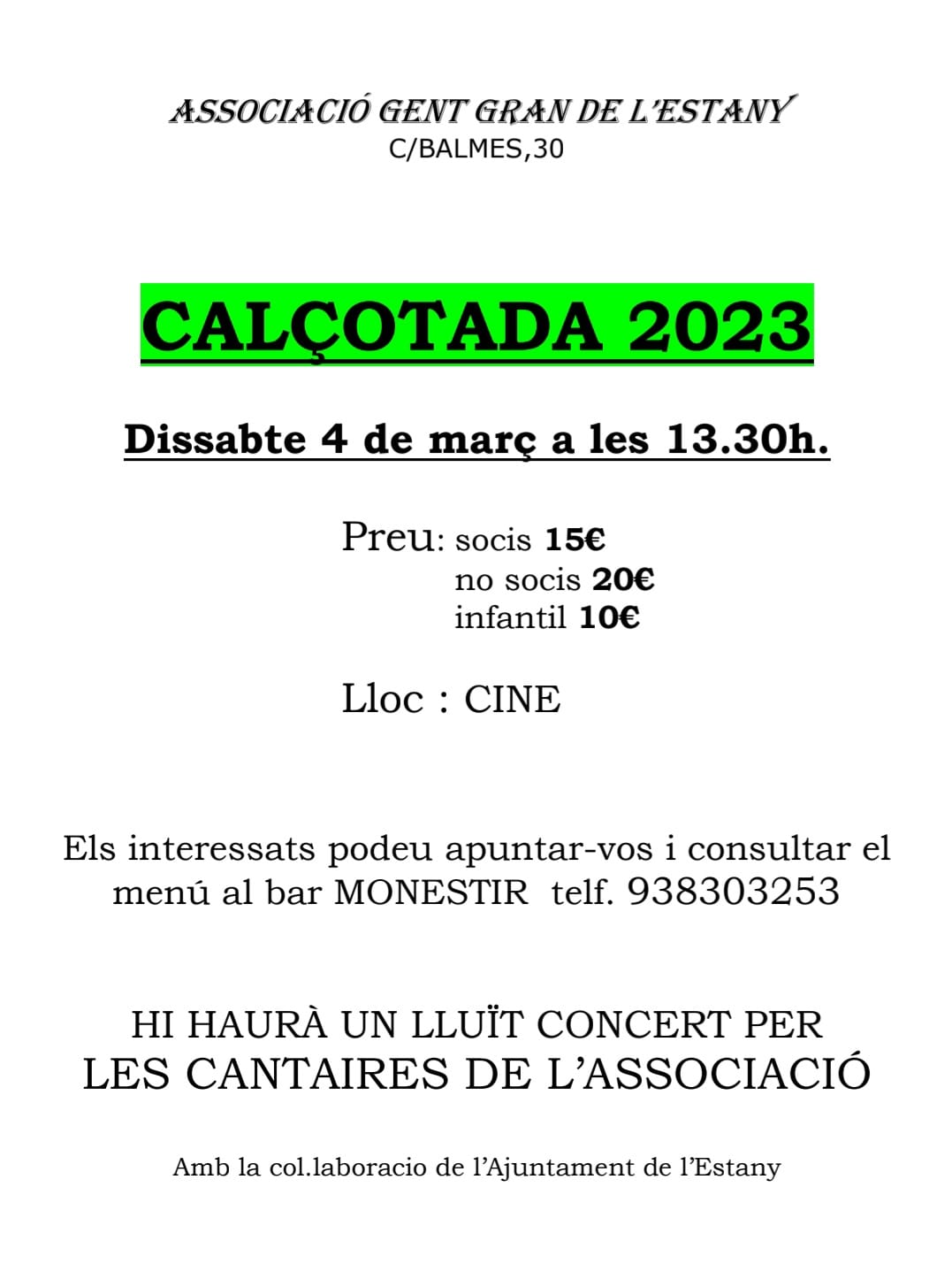CALÇOTADA 2023