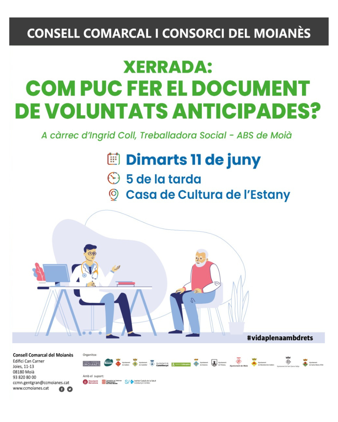 Xerrada: Com puc fer el document de voluntats anticipades?