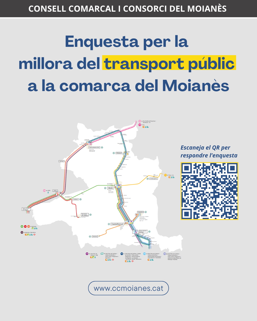 Enquesta per la millora del transport públic al Moianès