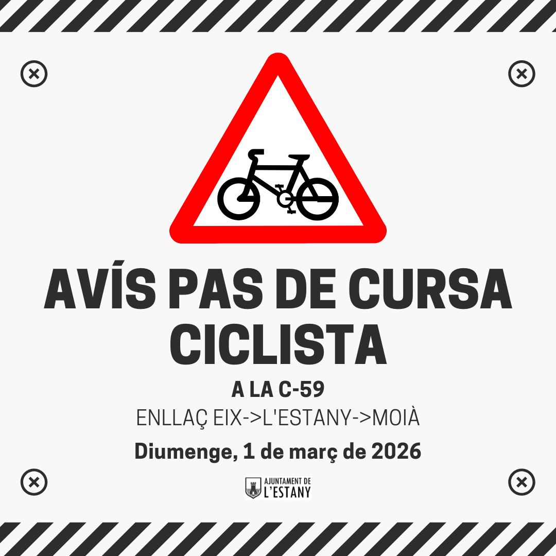 Av&iacute;s pas de cursa ciclista